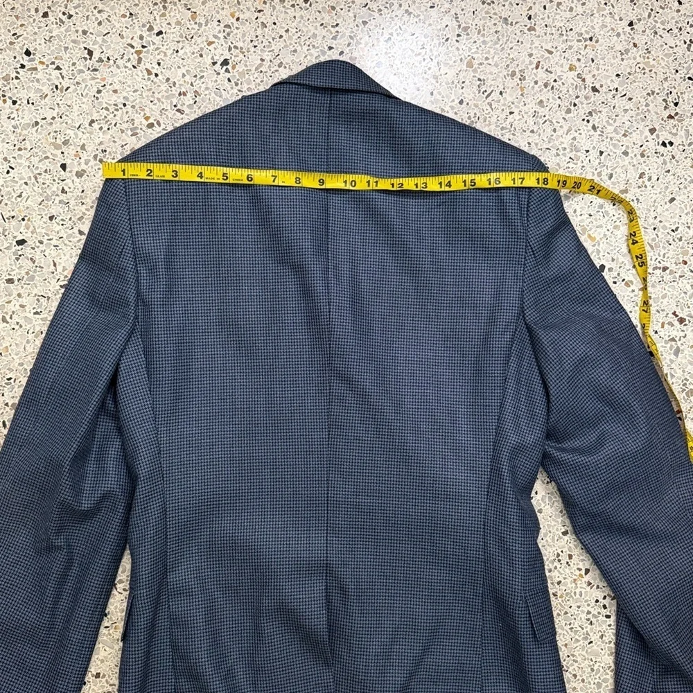 Ralph Lauren silk wool blend blazer jacket navy blue Dillards 36R sports coat